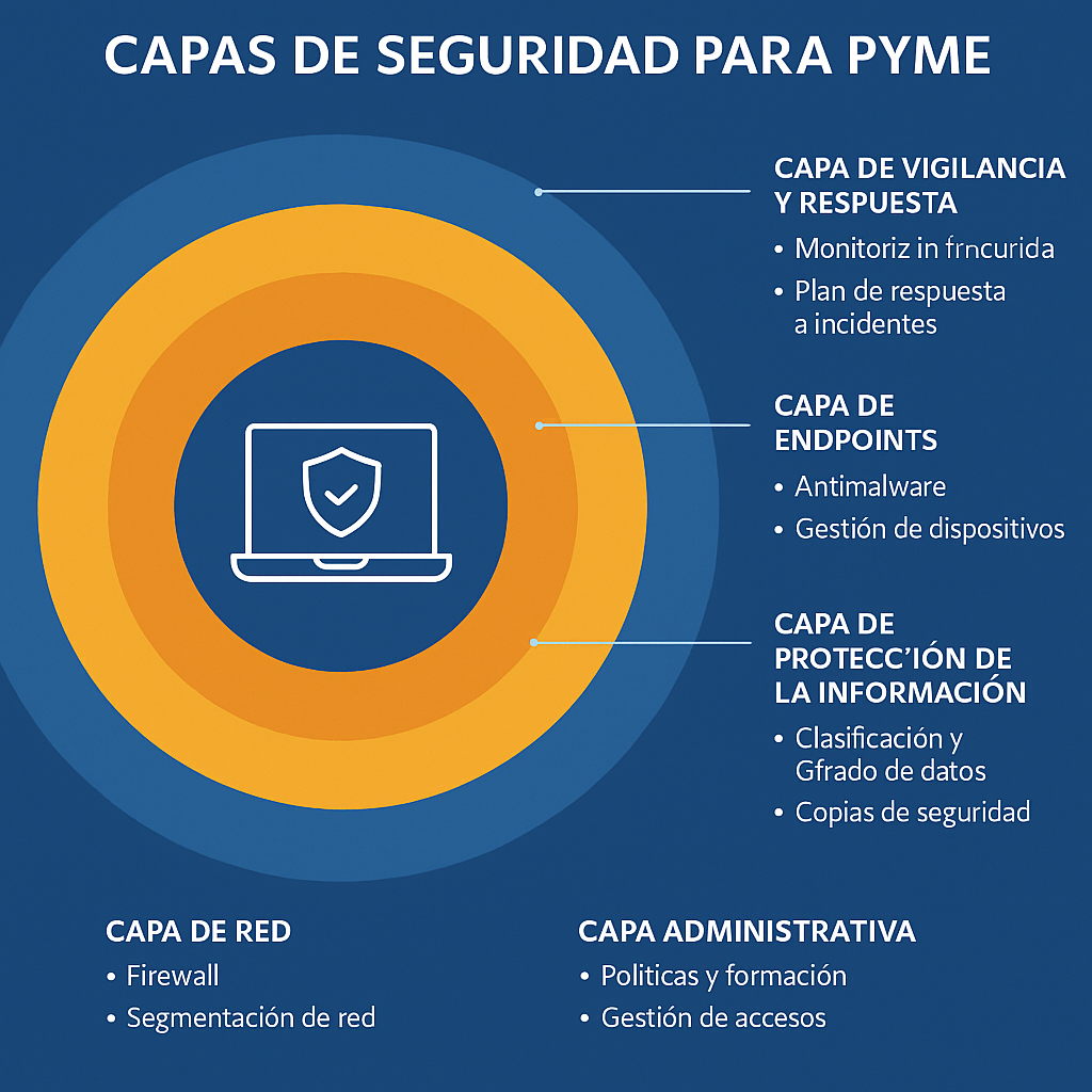 Capas de seguridad para pymes